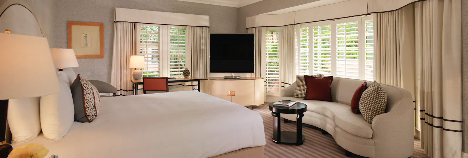 Bungalow 8B Bedroom at The Beverly Hills Hotel, Los Angeles