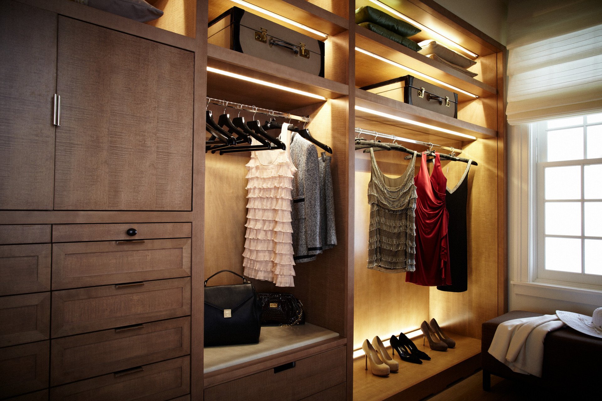 A look inside the closet inside the Chalon Suite Hotel Bel-Air