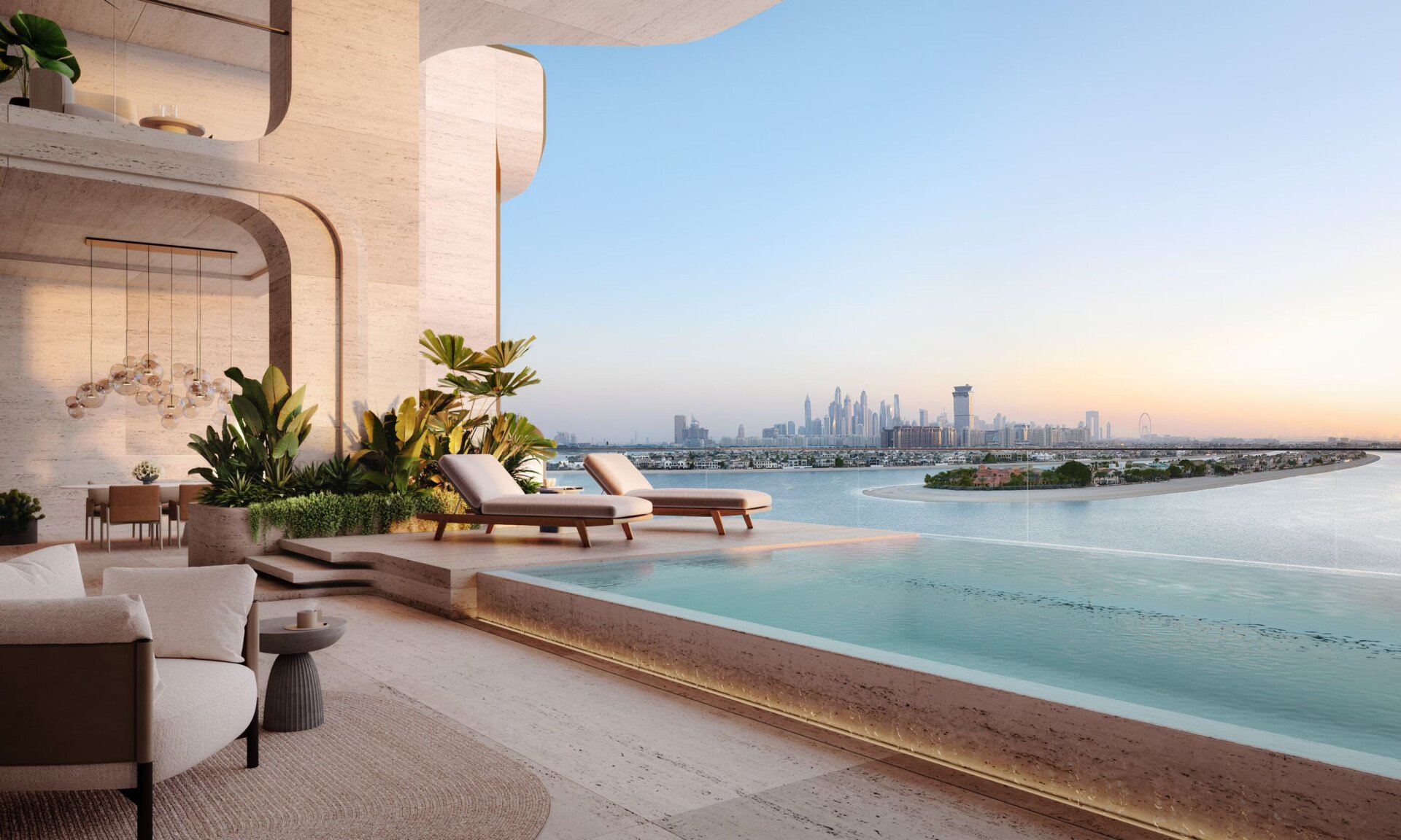 Render of The Alba residences, Dubai