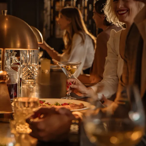 Dining in the Bar & Lounge at Hotel Bel-Air, Los Angeles