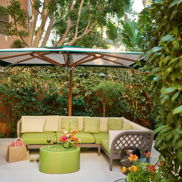 Beverly Hills Suite with Patio at The Beverly Hills Hotel, Beverly Hills, California
