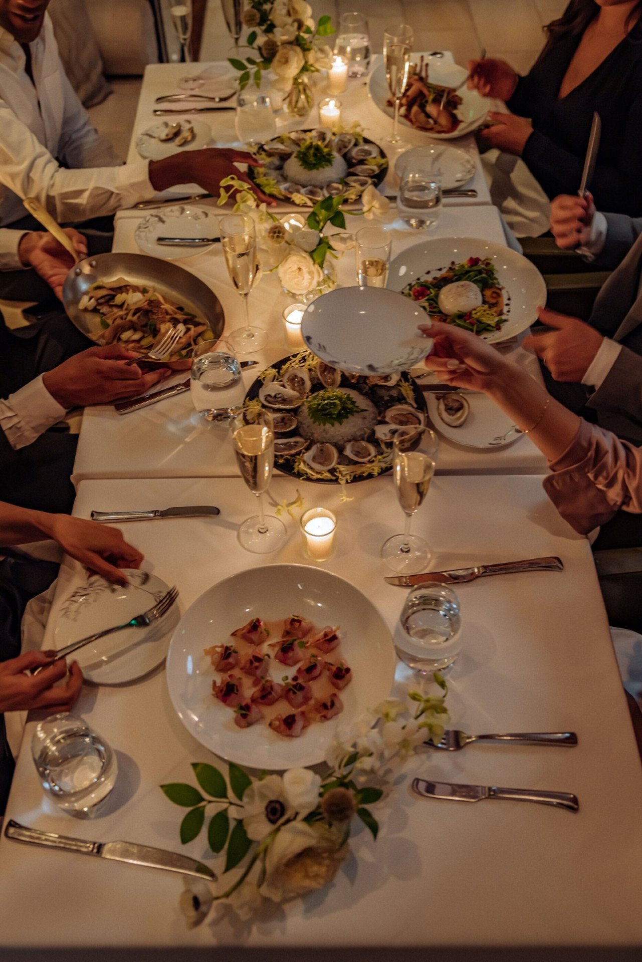 Dining in The Restaurant at Hotel Bel-Air, Los Angeles 