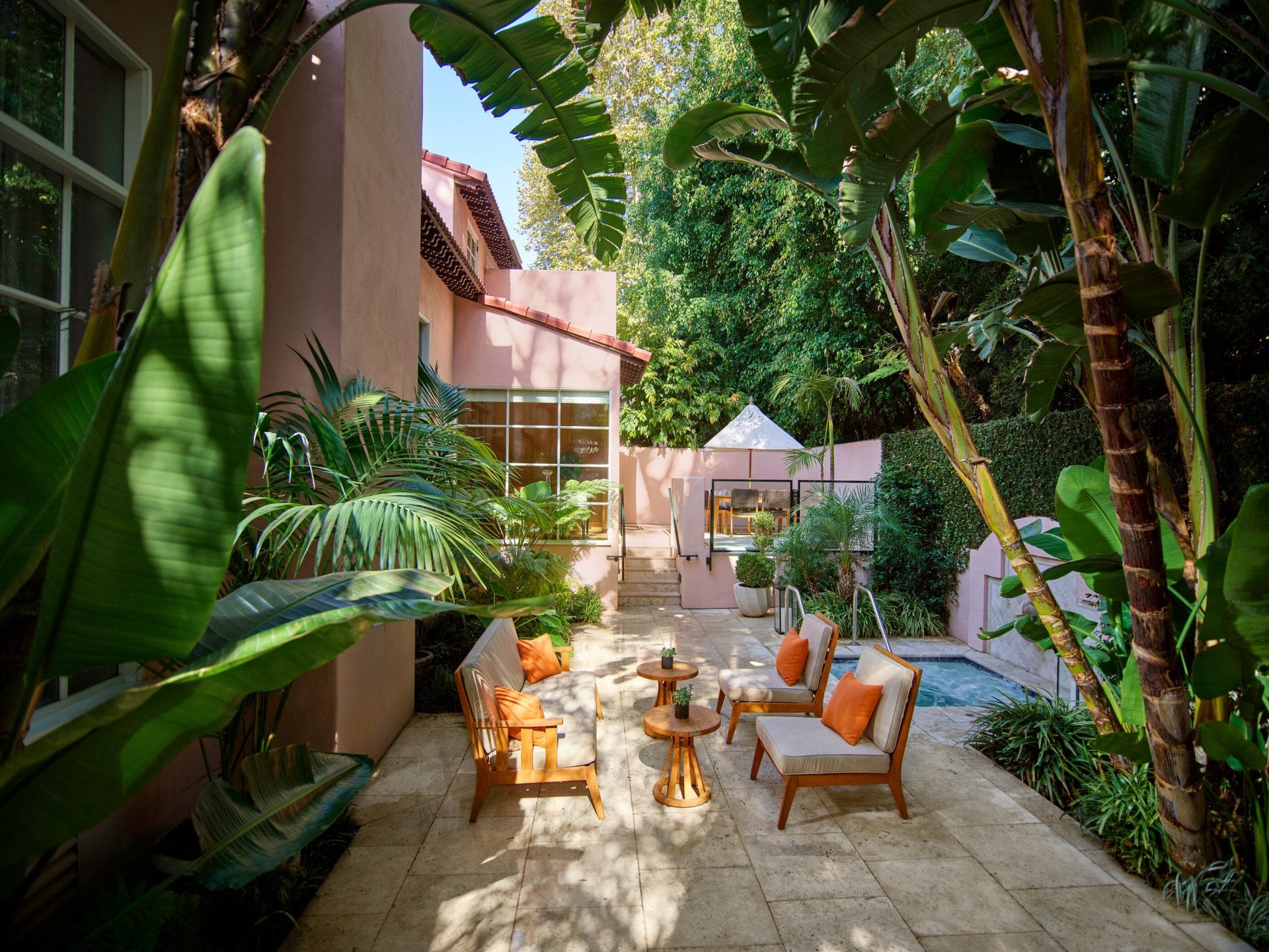 Presidential Suite patio at Hotel Bel-Air
