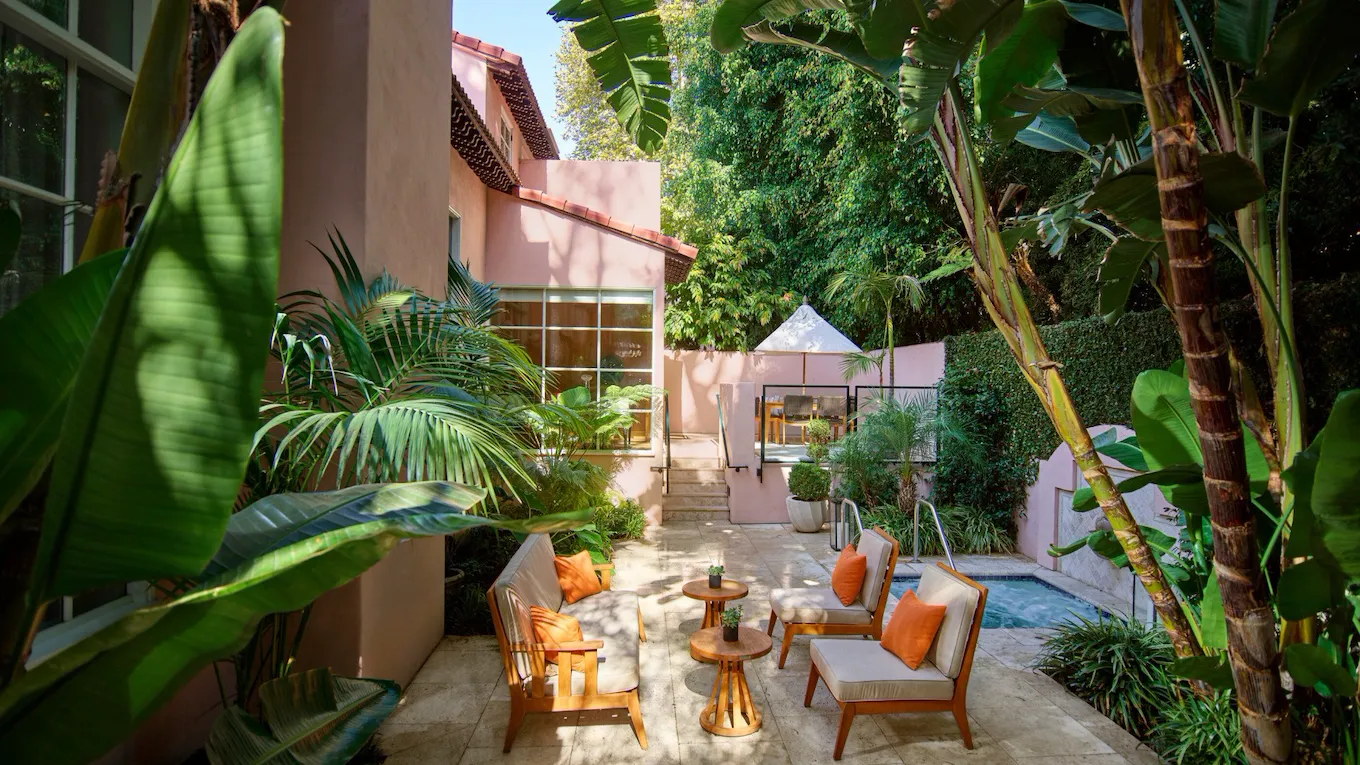 Presidential Suite patio at Hotel Bel-Air
