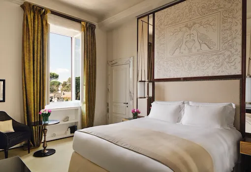 Classic Room with View at Hotel Eden Rome
