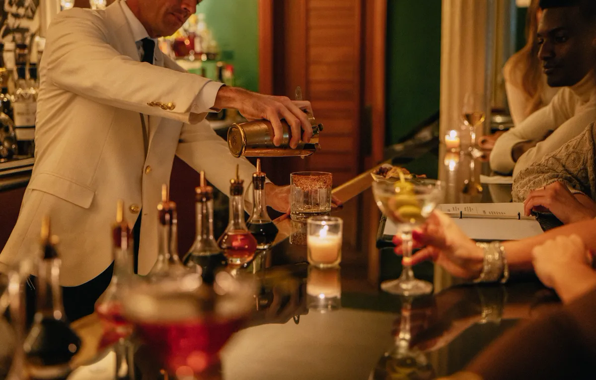 Dining in the Polo Lounge, The Beverly Hills Hotel, Beverly Hills