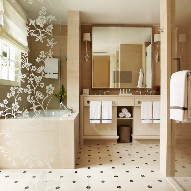 A look inside the Chalon Suite bathroom at Hotel Bel-Air