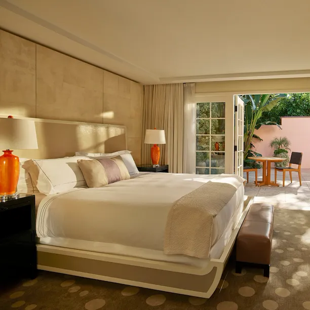 Patio Suite Bedroom at Hotel Bel-Air, Los Angeles
