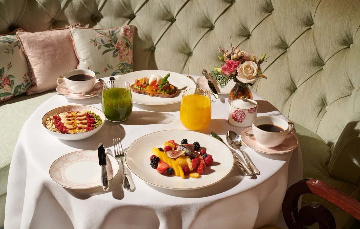 The Promenade healthy breakfast at The Dorchester.