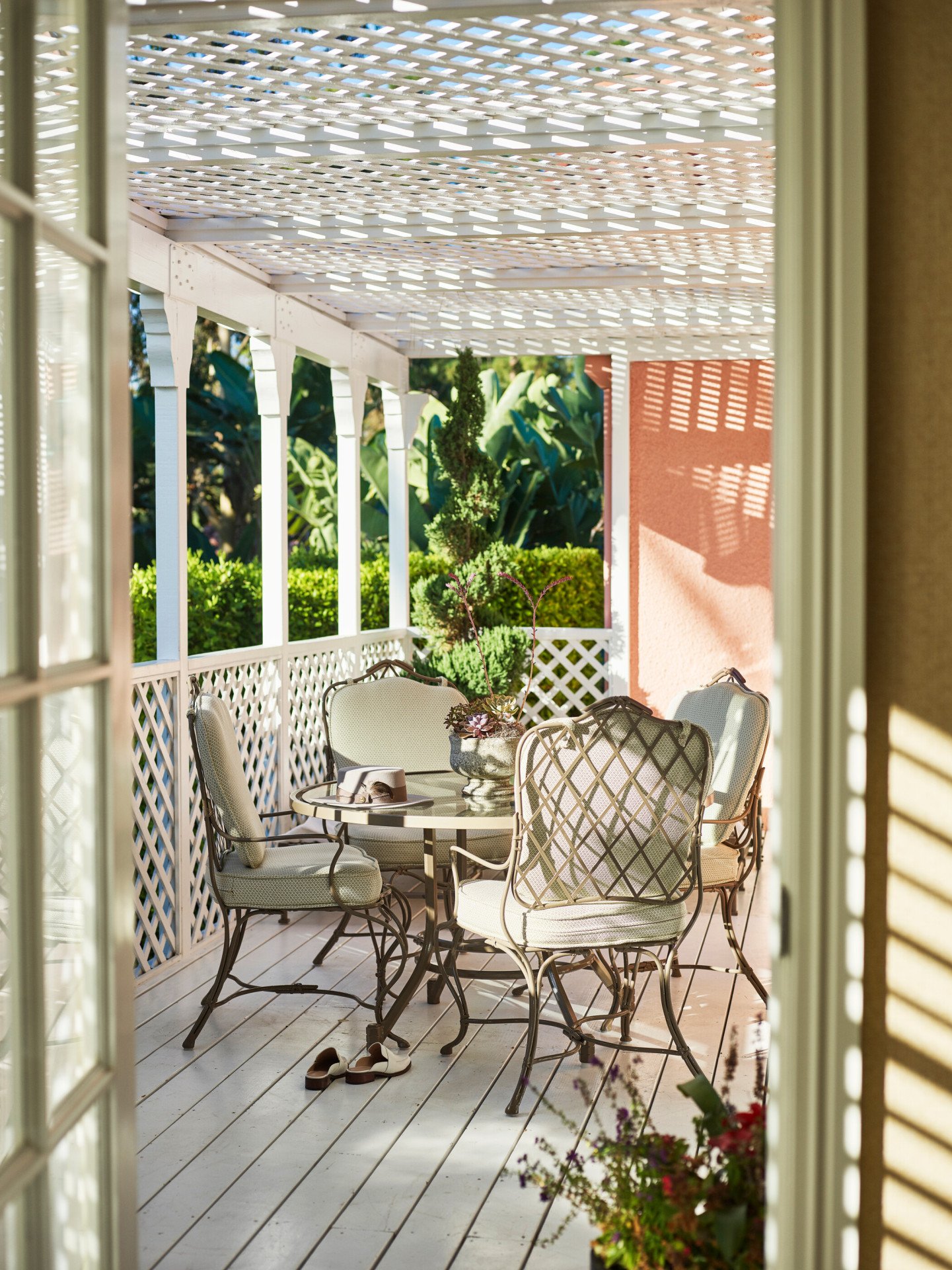 Bungalow 9A Patio at The Beverly Hills Hotel, Los Angeles
