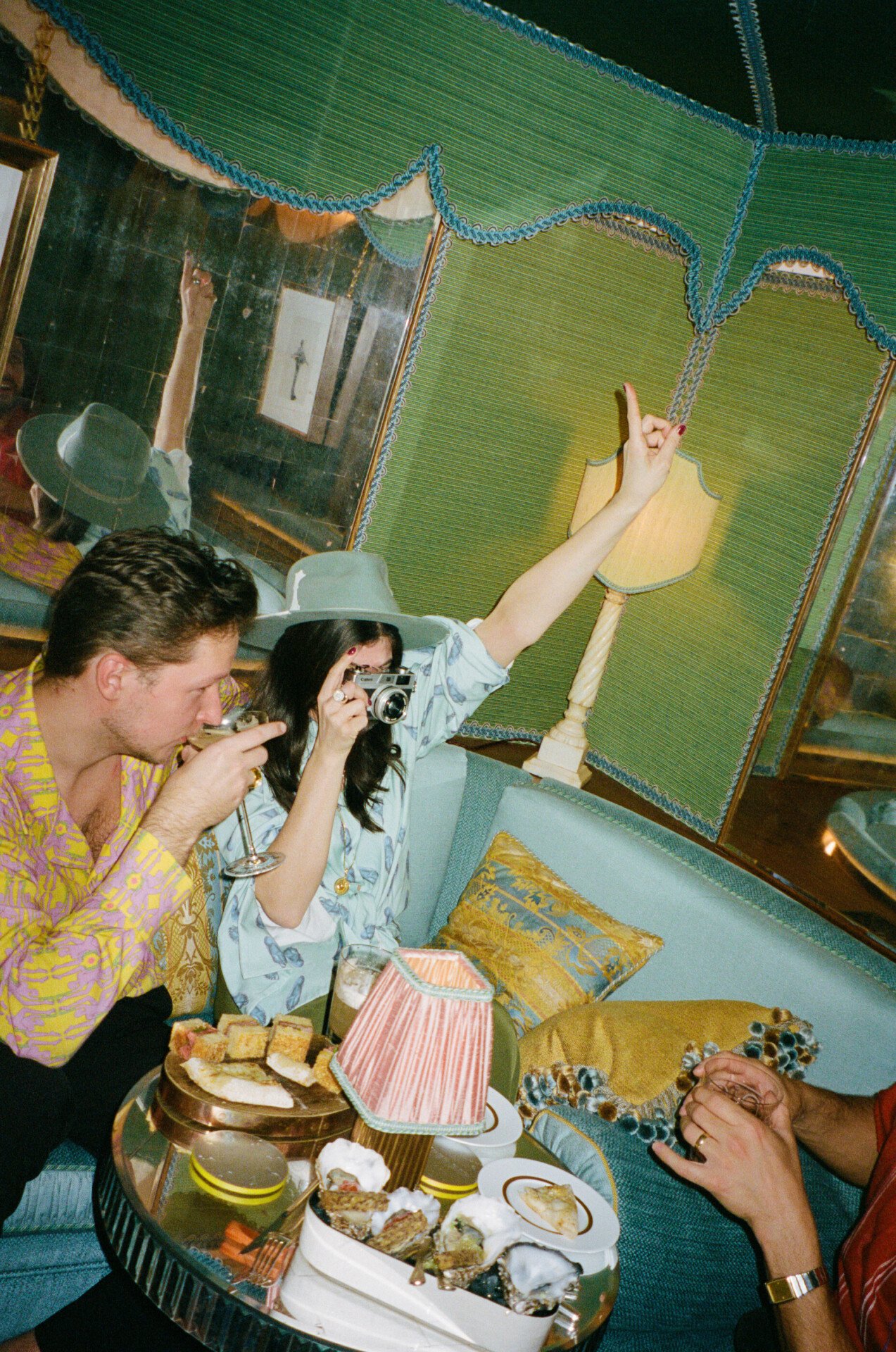 guest enjoying  Vesper Bar