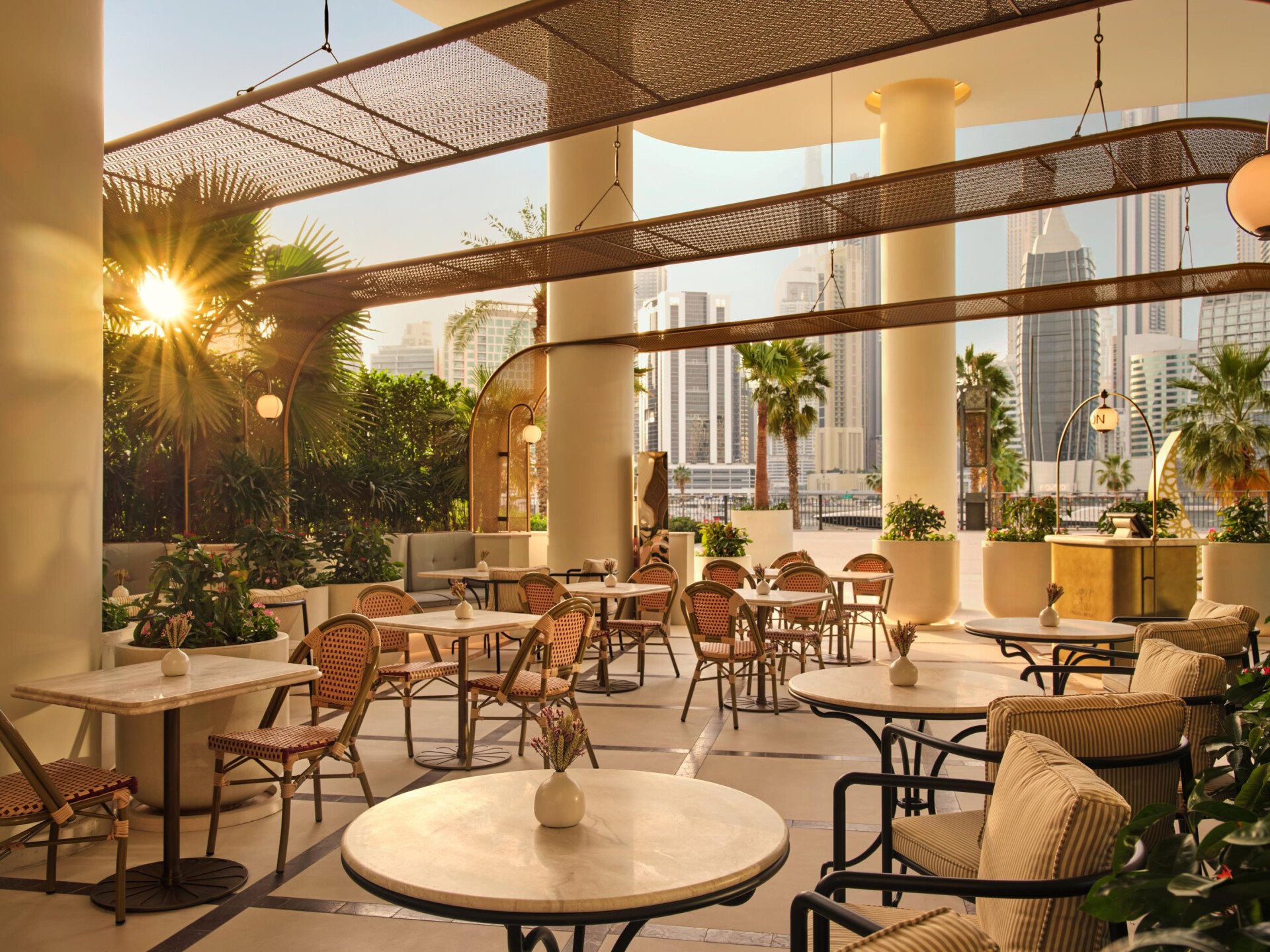 Pictures depict Bonbon Café Angelo Musa indoor and outdoor areas.