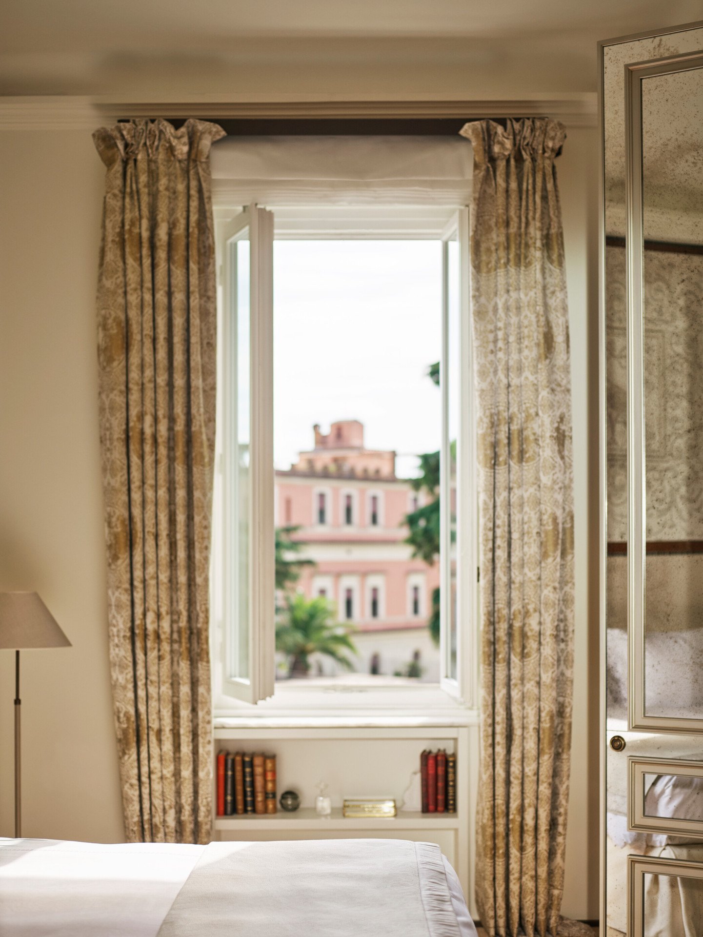 View of Rome from bedroom of Classic suite at Hotel Eden