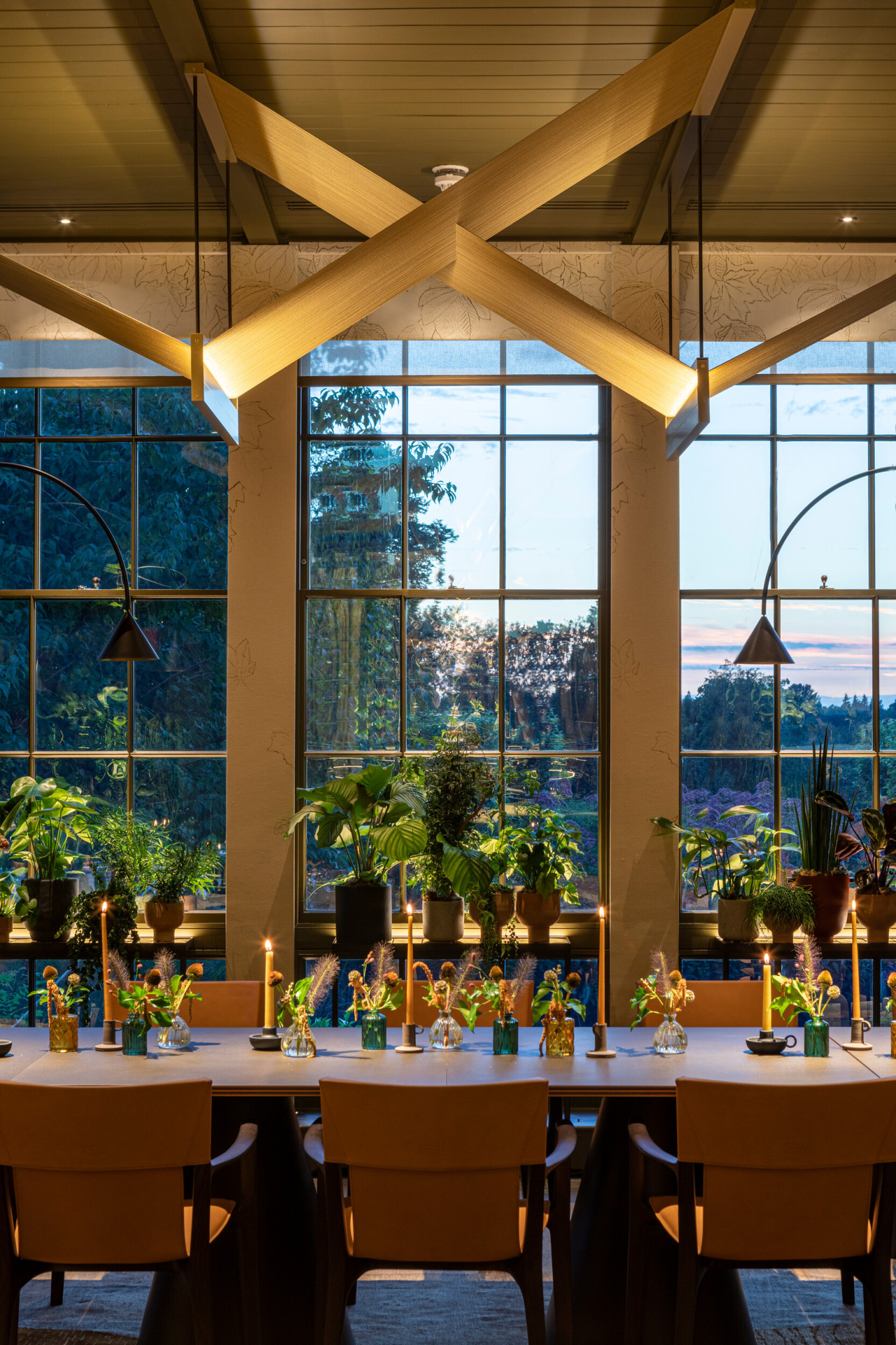 Interior of Woven restaurant at Coworth Park