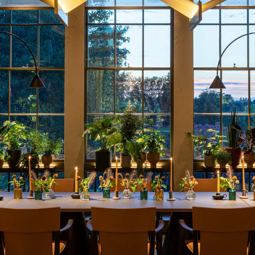 Interior of Woven restaurant at Coworth Park