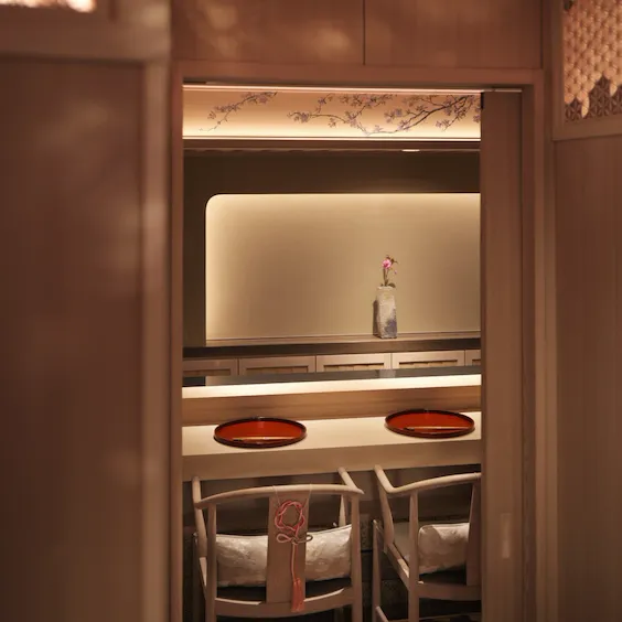 Sushi Kanesaka Private dining space