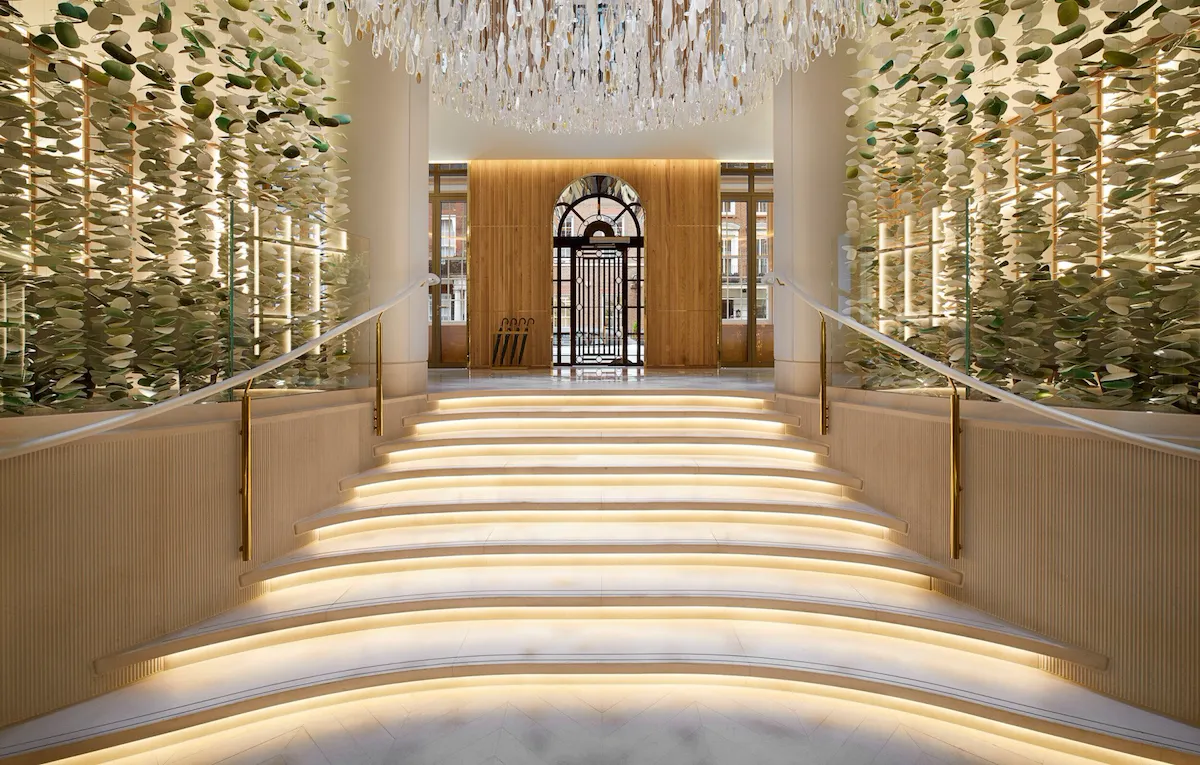 Lobby entrance interior of Mayfair Park Residences, London