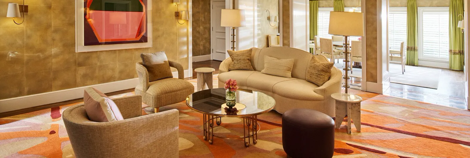 Bungalow 1A Living Room, The Beverly Hills Hotel, Los Angeles