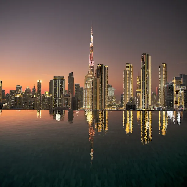 High Society pool terrace at The Lana, Dubai