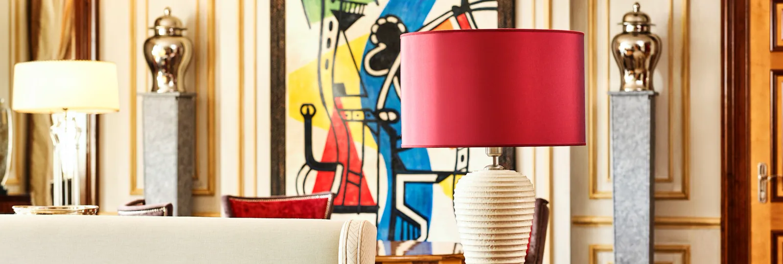 View of the living room in the Imperial Executive Suite