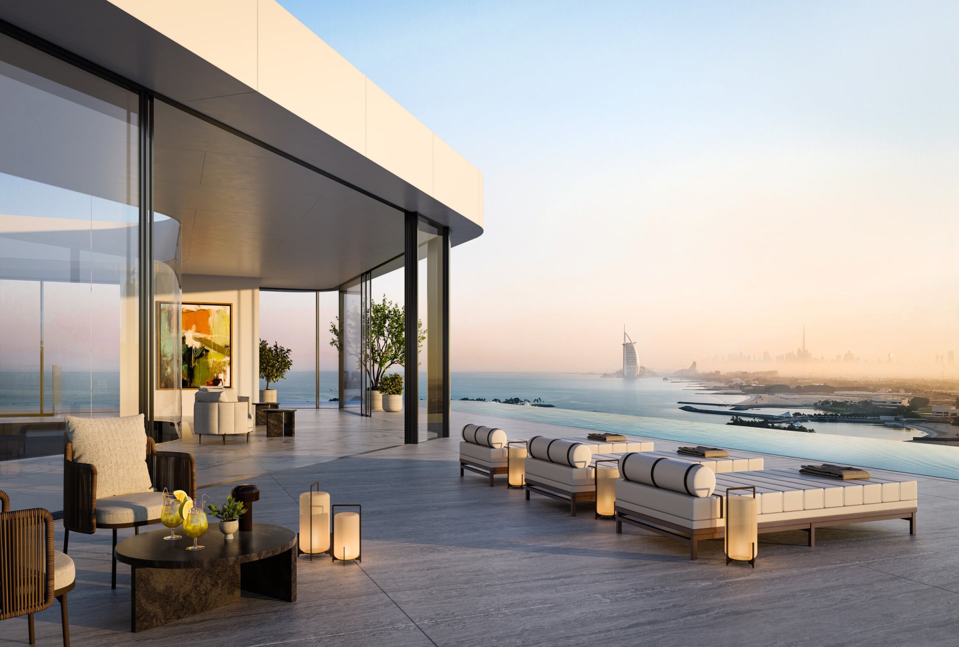 Sky Palace Penthouse exterior at Ava residences, Dubai