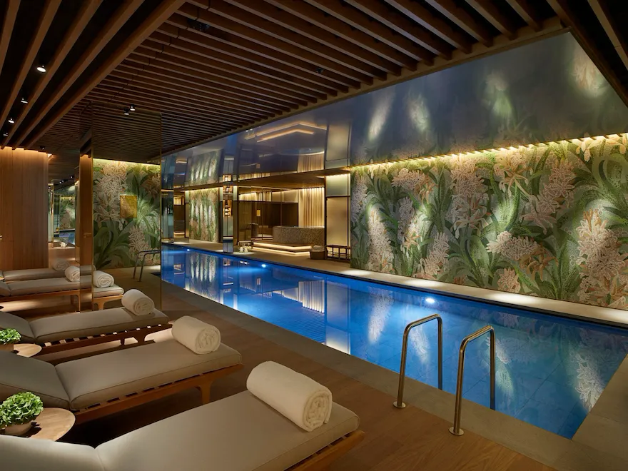 The Swimming pool in The Spa at Mayfair Park Residences, London