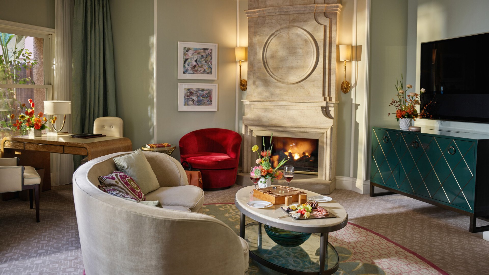 Beverly Hills Suite with Patio at The Beverly Hills Hotel, Beverly Hills, California