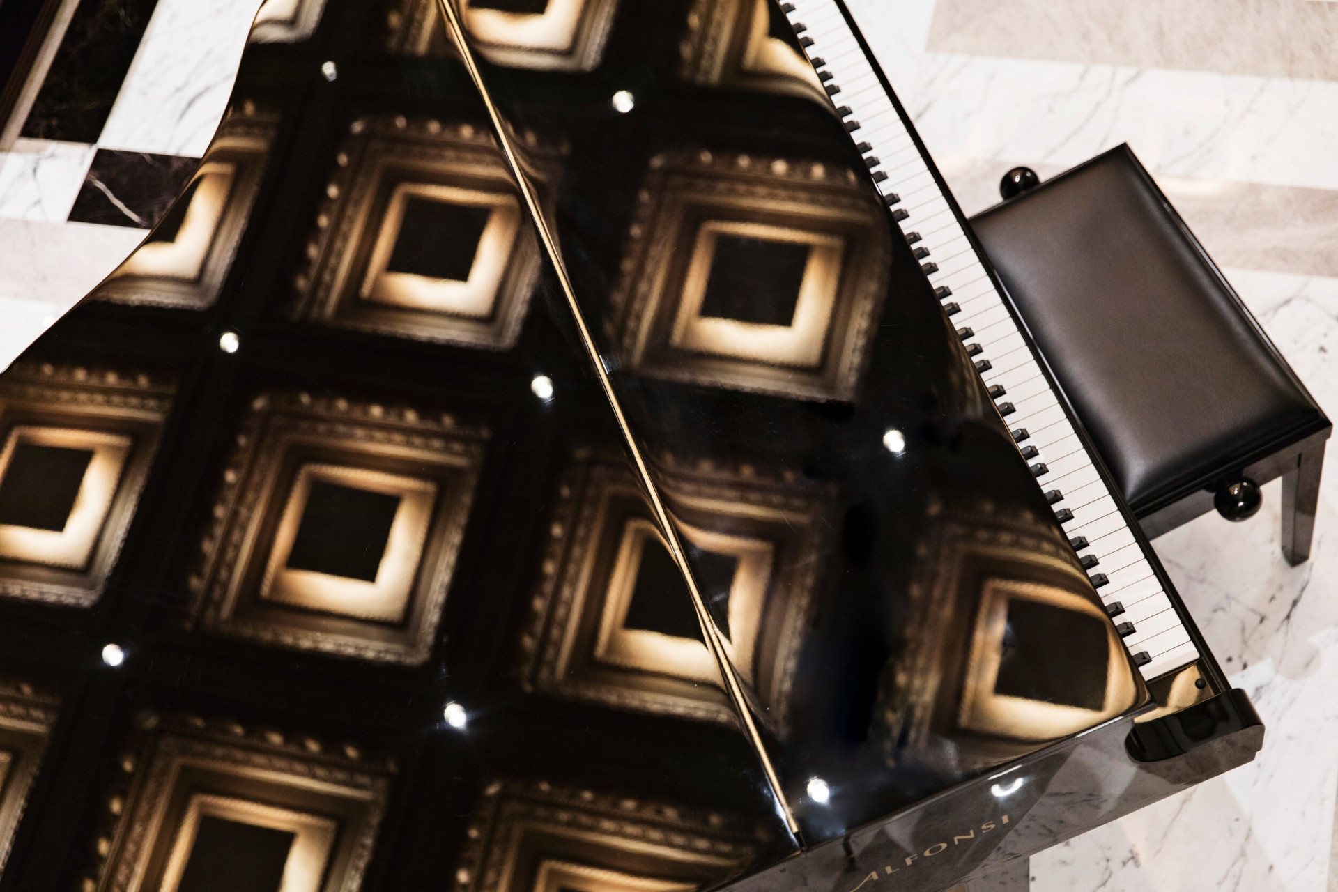 Piano at La Libreria at Hotel Eden, Rome