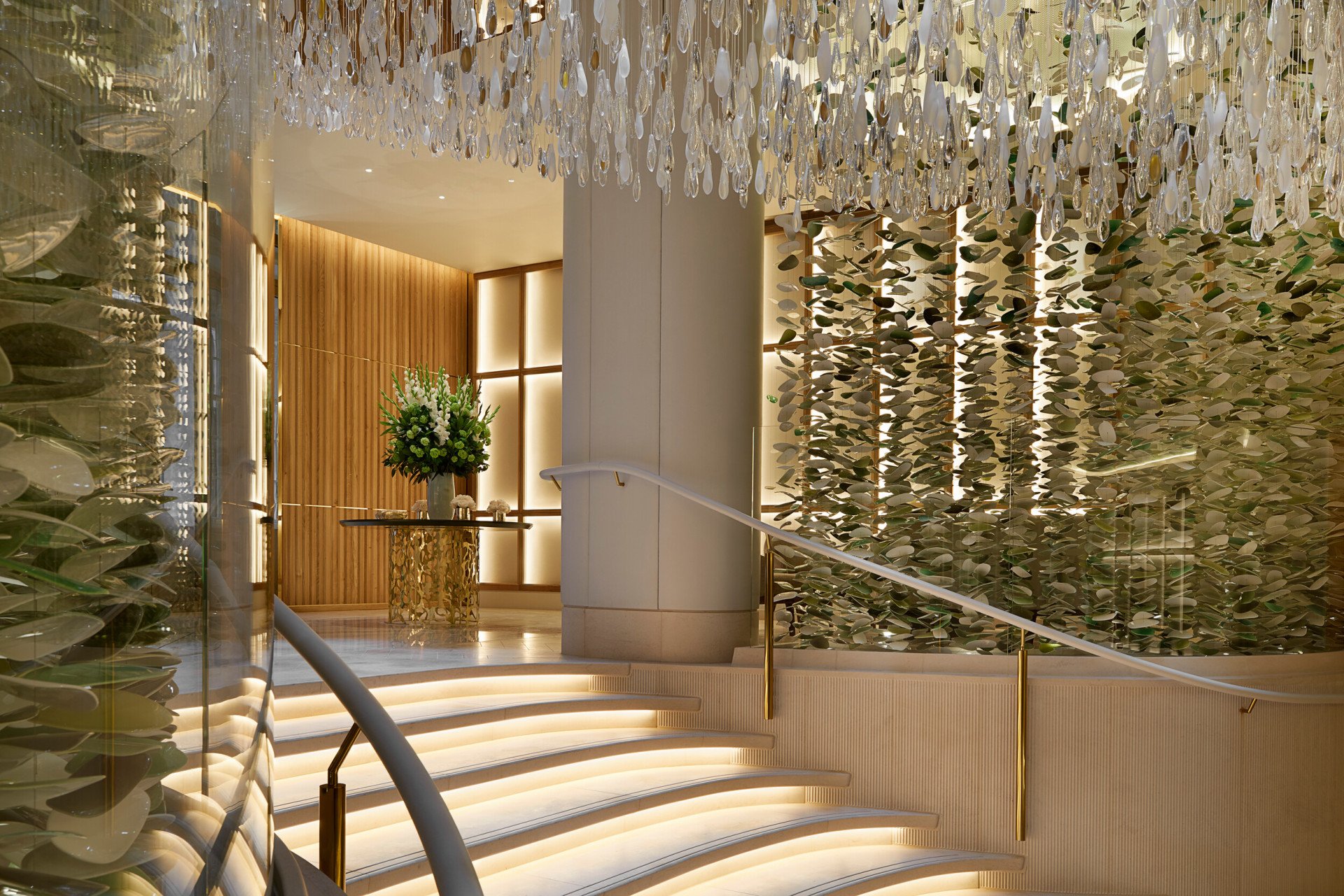 Lobby detail of Mayfair Park Residences, London