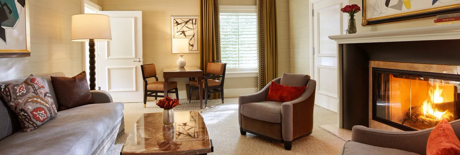 Beverly Hills Bungalow Suite Living Room at The Beverly Hills Hotel, Los Angeles