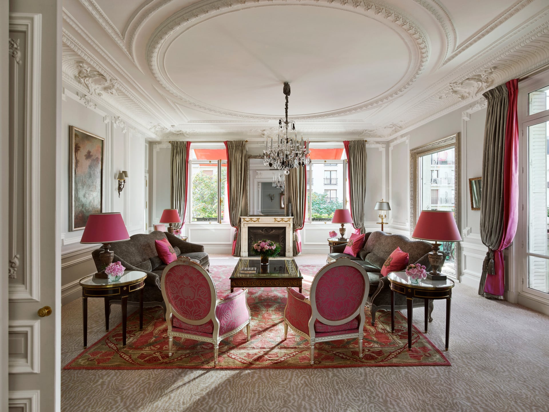 Photo showcasing the living room of the Haute Couture Suite. 
