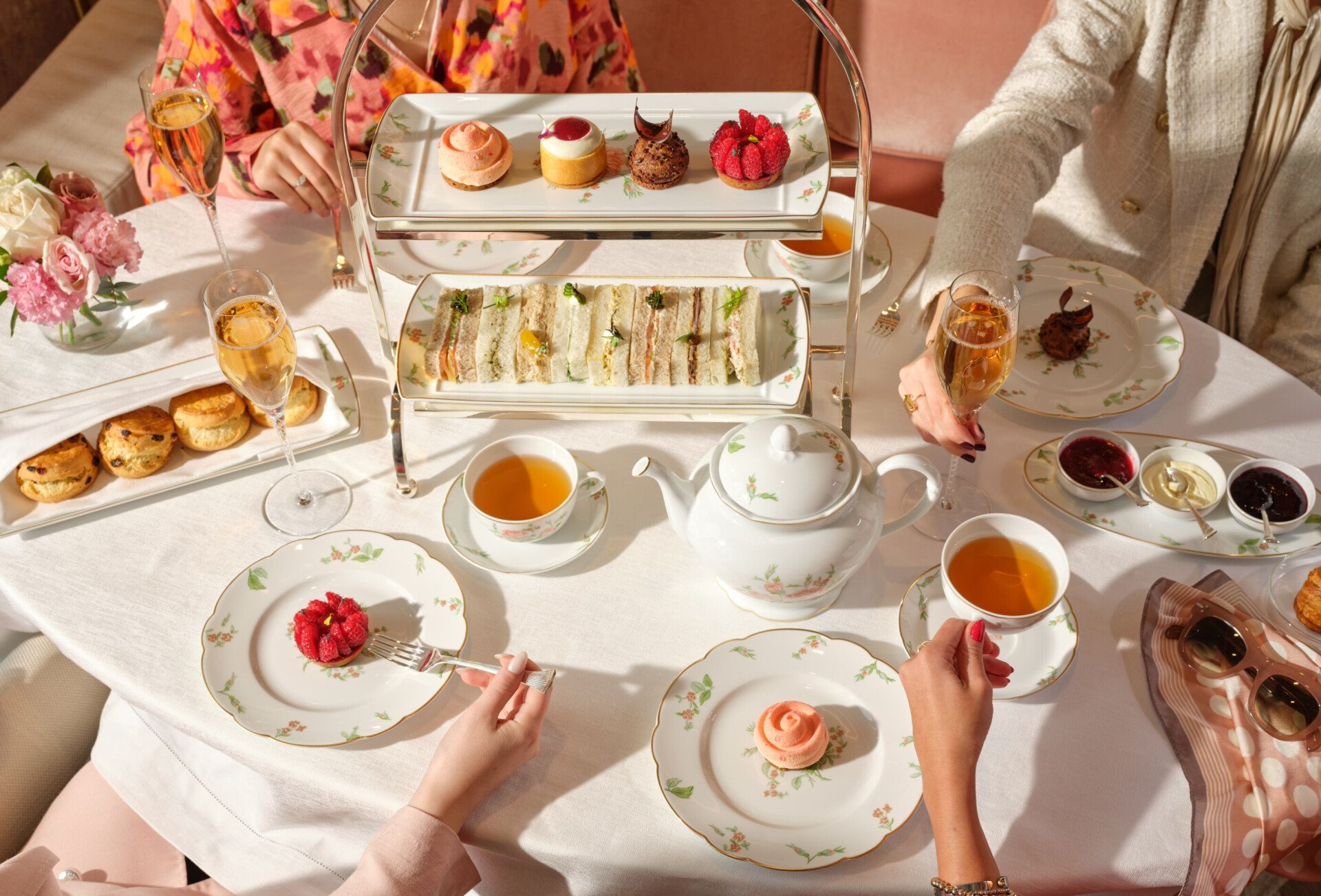 Images of Afternoon Tea at The Gallery, The Lana, Dorchester Collection, Dubai.