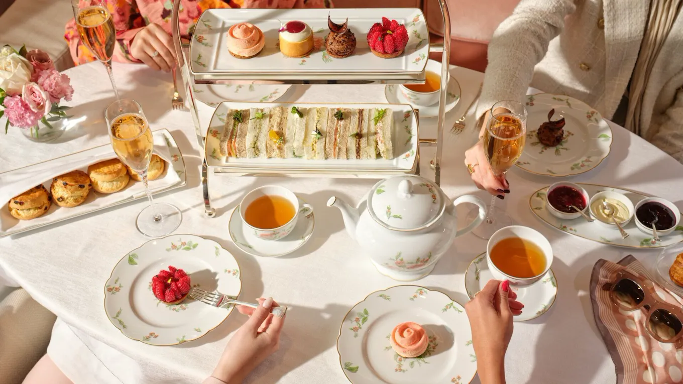 Images of Afternoon Tea at The Gallery, The Lana, Dorchester Collection, Dubai.
