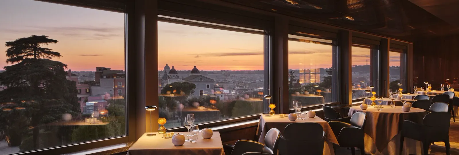 Panoramic view of La Terrazza restaurant at Hotel Eden