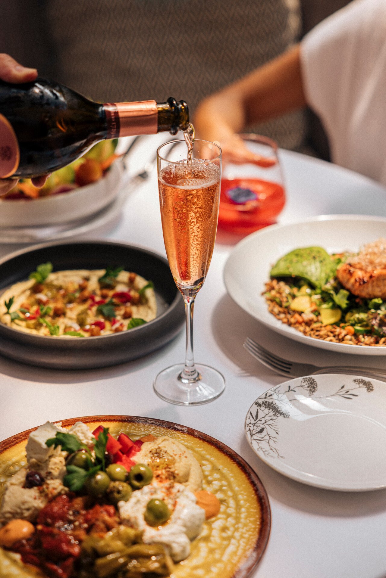 Lunch in the restaurant at Hotel Bel-Air