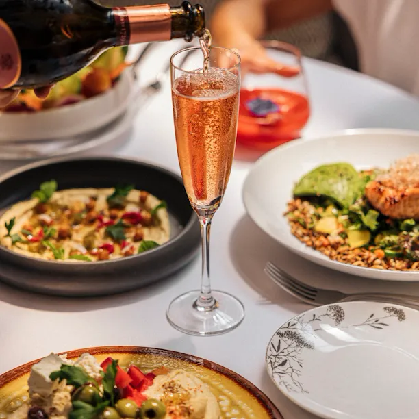 Lunch in the restaurant at Hotel Bel-Air