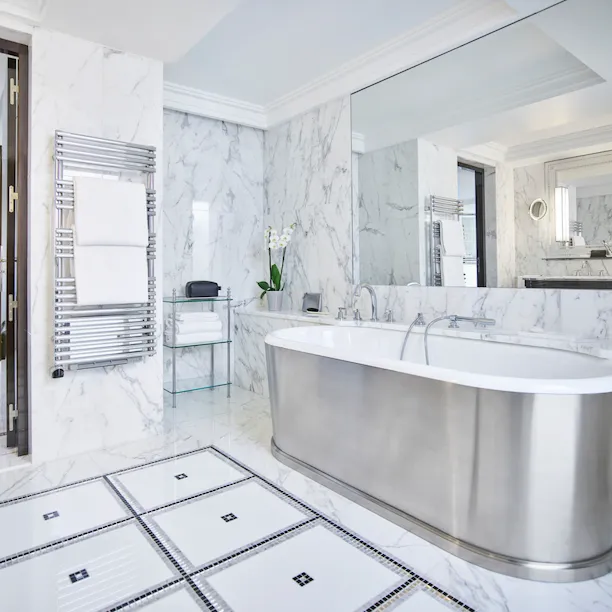 bathroom of the art deco dupleix suite