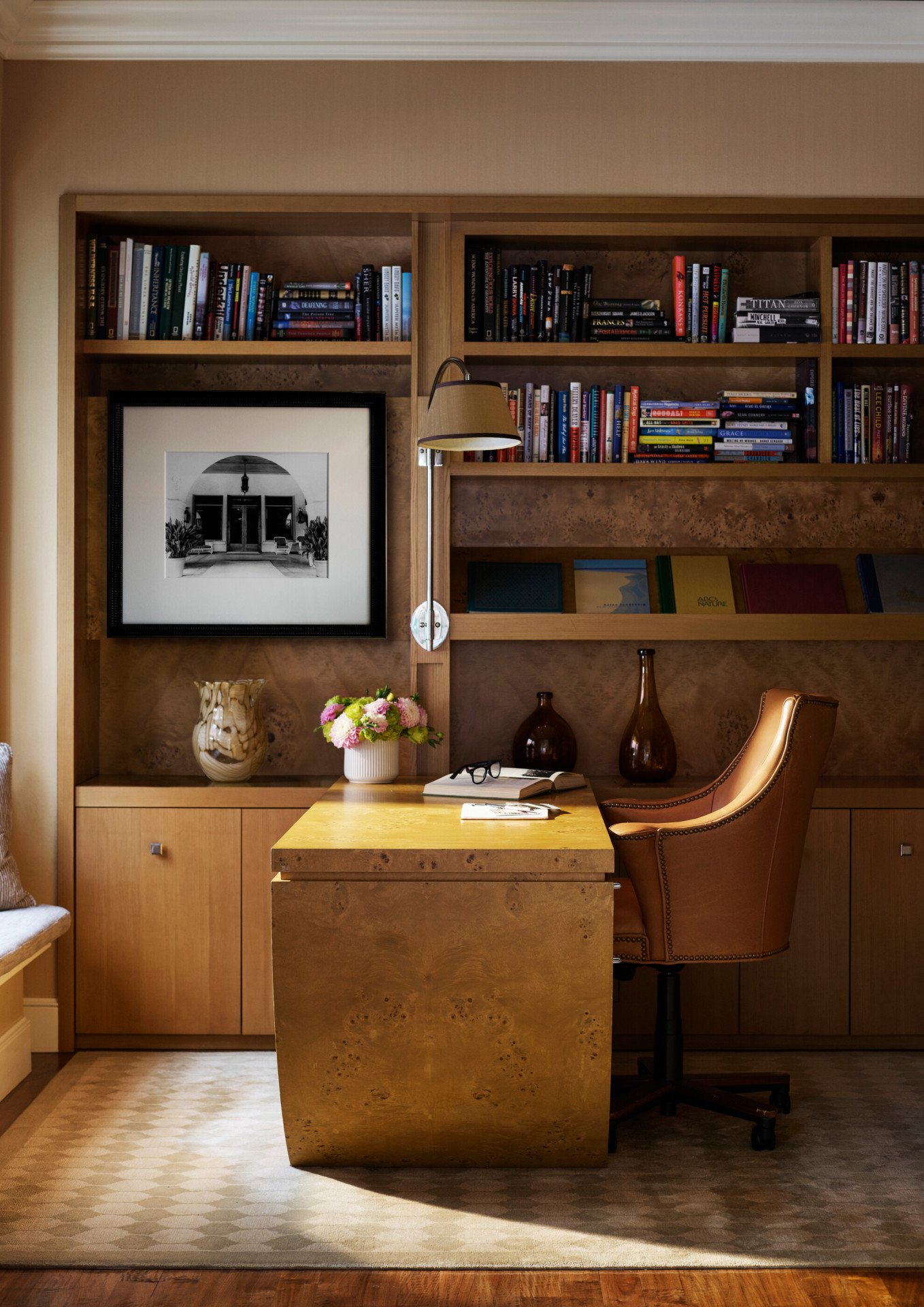 study room in presidential Bungalow 24A at The Beverly Hills Hotel 