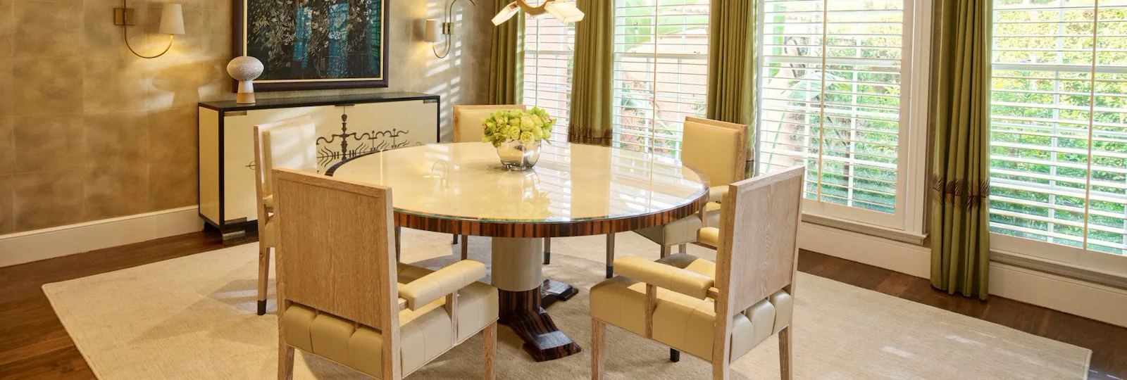 Bungalow 1A Dining Room at The Beverly Hills Hotel, Los Angeles