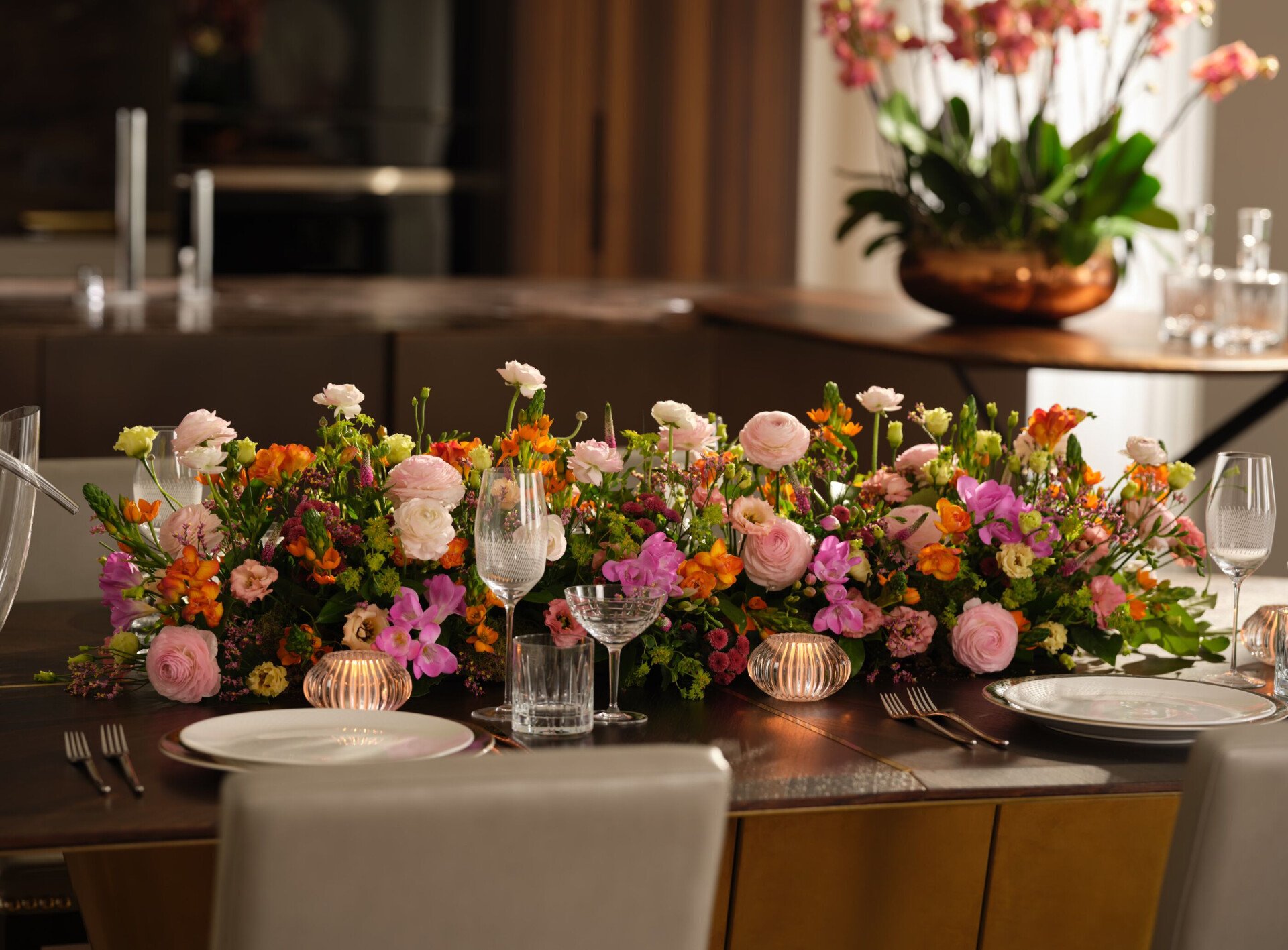 Flowers by The Dorchester. At Home service provided by The Dorchester florist team