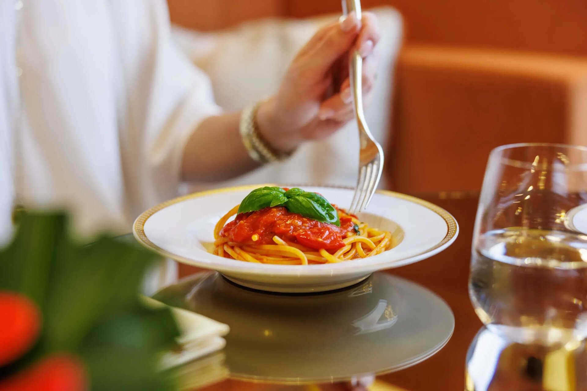 Tomato Pasta at Il Salotto