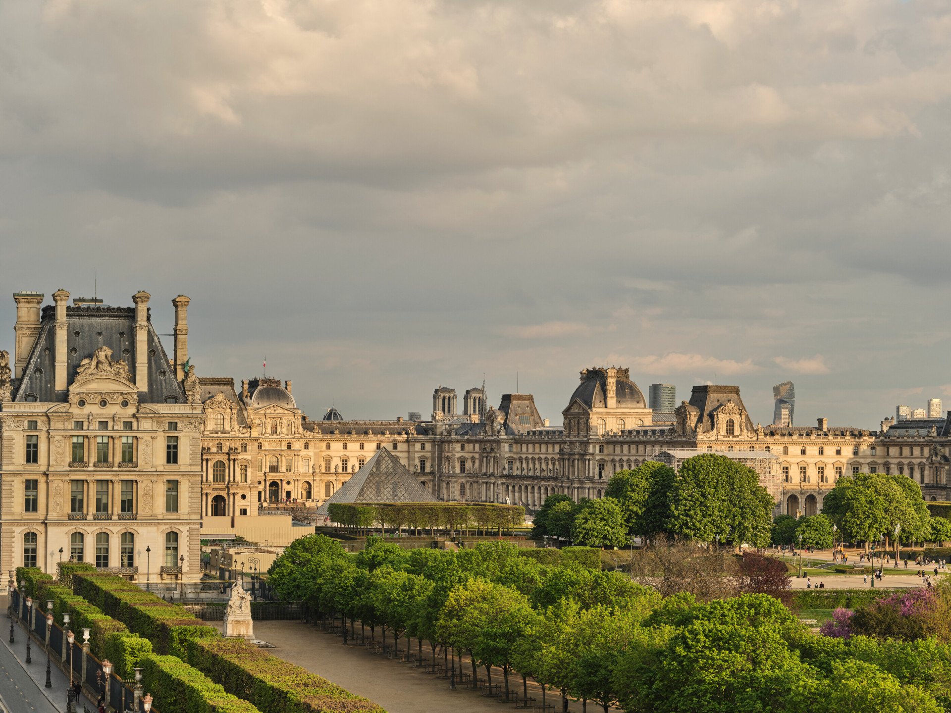 View from an Executive Suite on the Louvre Pyramid, at Le Meurice, Paris
