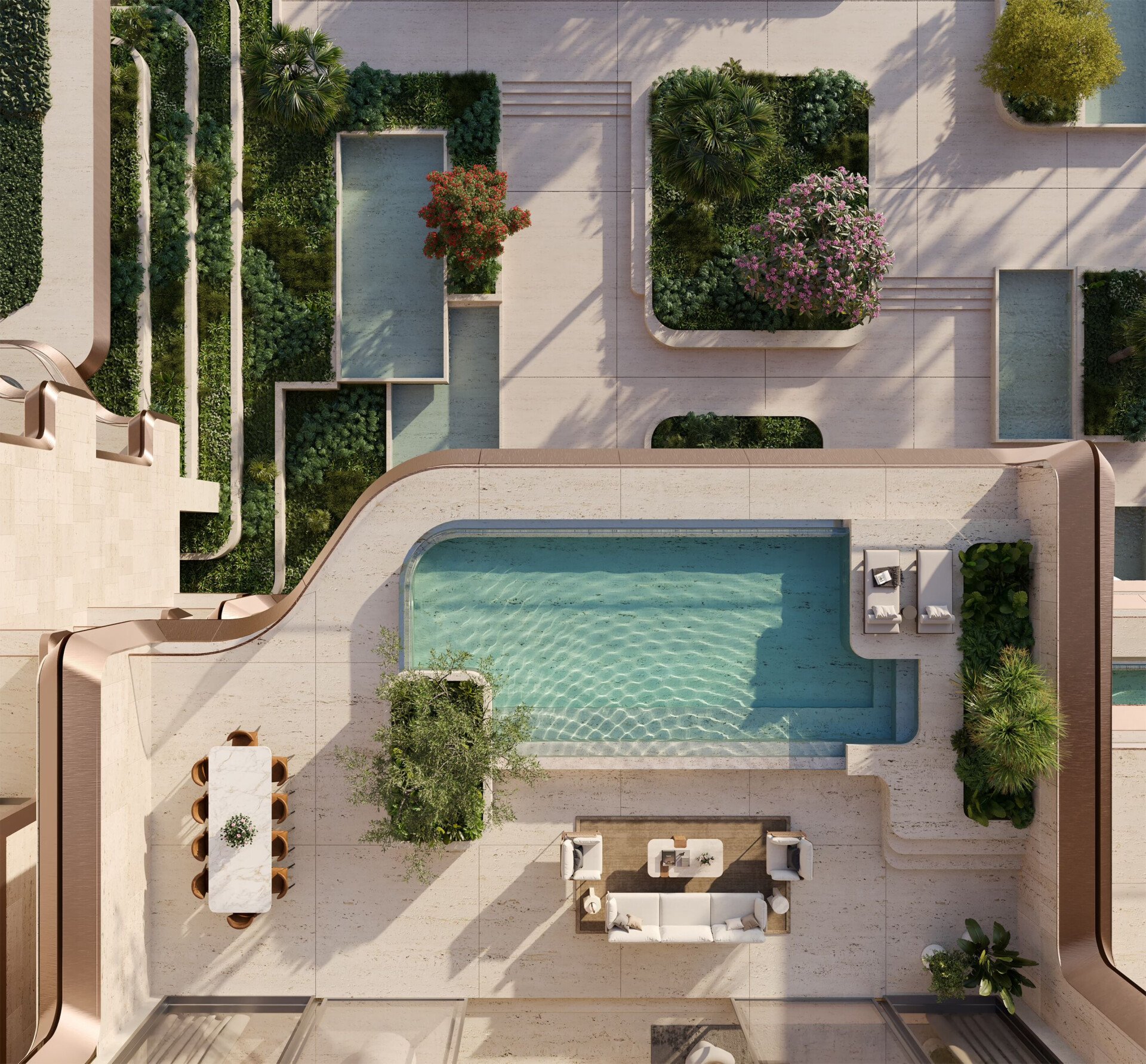 Render of The Alba residences, Dubai