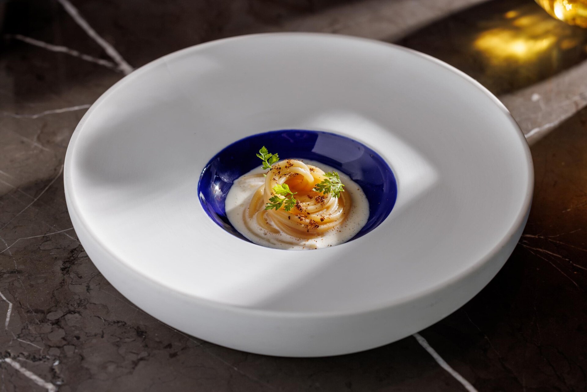 Fettuccine in cheese sauce