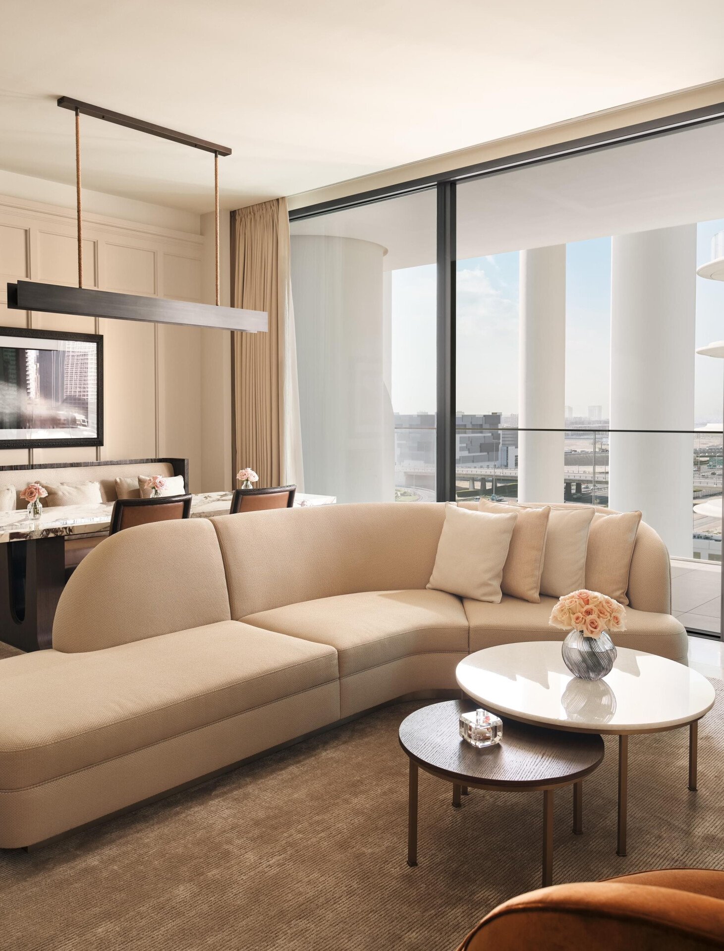Marina suite living room interior at The Lana Dubai