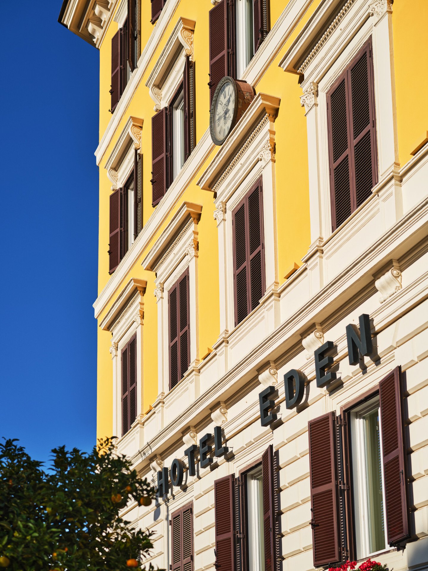 Detail of Hotel Eden external facade