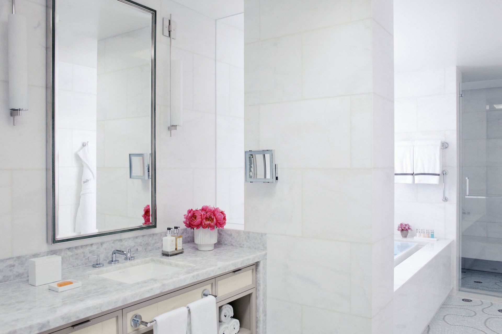 Marble bathroom in Presidential Suite