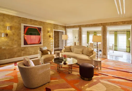 Bungalow 1A Living Room, The Beverly Hills Hotel, Los Angeles