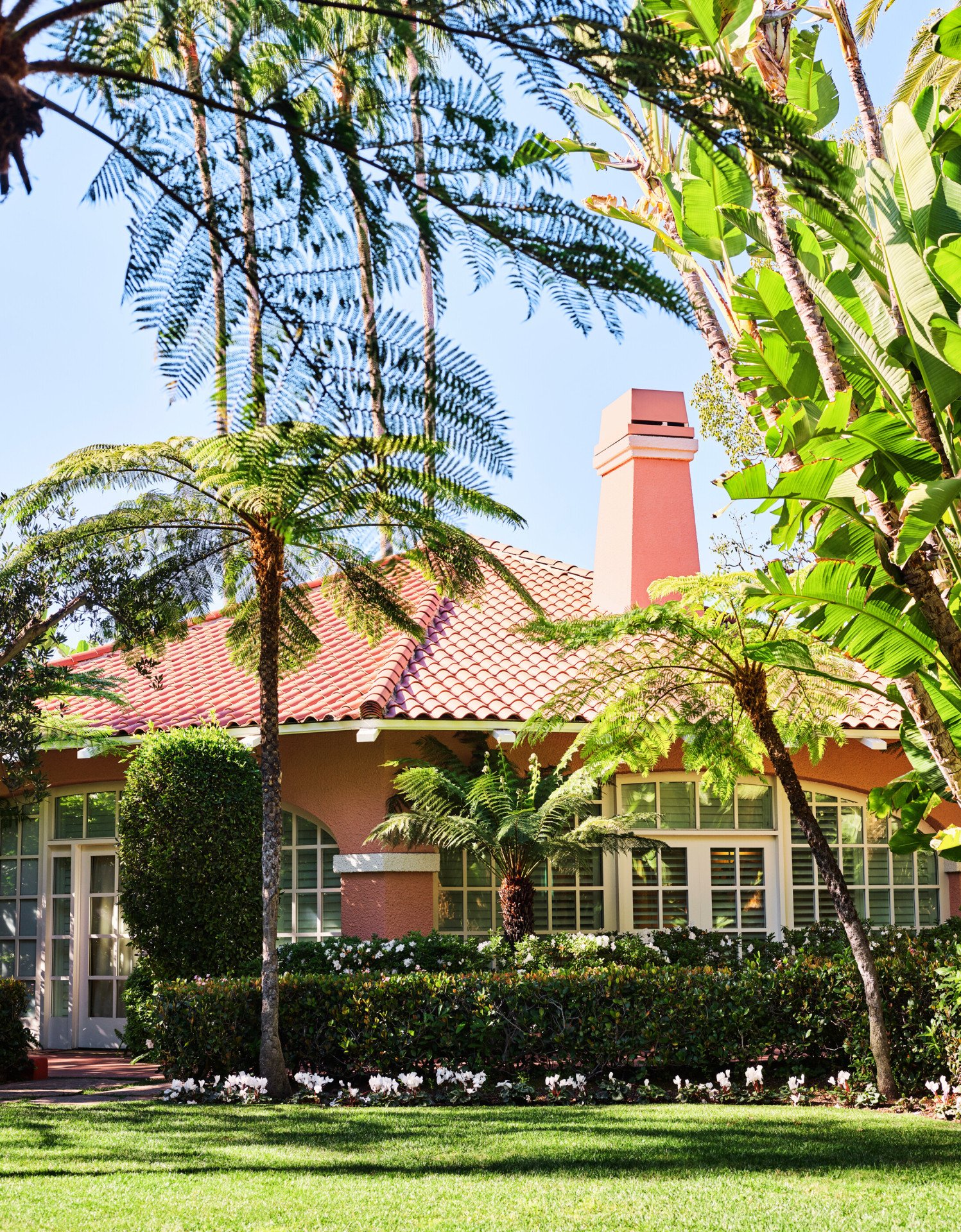 Exterior of Bungalow 22A at The Beverly Hills Hotel, Los Angeles 
