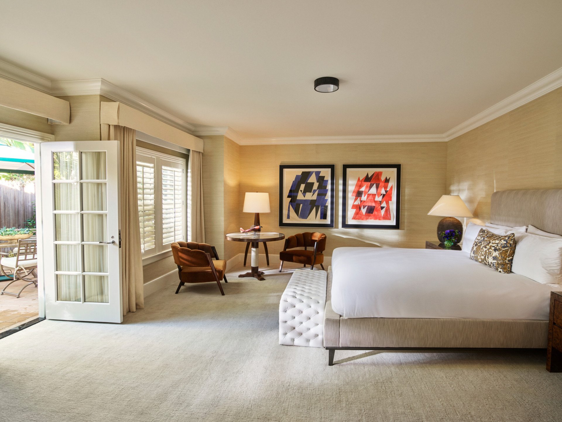 Bungalow 3A Bedroom at The Beverly Hills Hotel, Los Angeles 